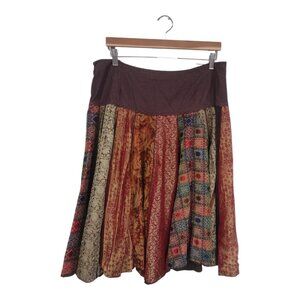 Vintage Women's Phool Skirt Boho patchwork Size Large